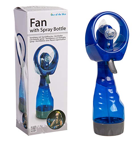 Out of the Blue 61/7034 - ventilator met spuitfles, ca. 29 cm, blauw, van kunststof, werkt op batterijen, in geschenkdoos - Image 3