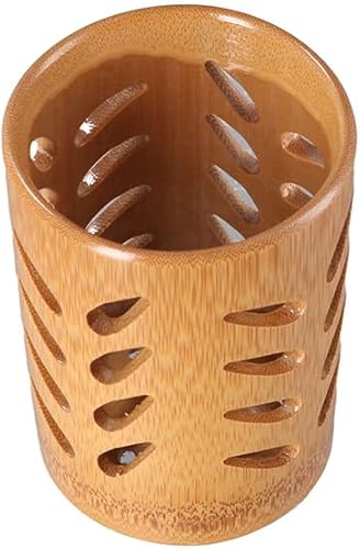 Soporte para cepillos de dientes de bambú con base de drenaje, soporte de taza de baño de secado rápido, soporte de pasta de dientes de madera,