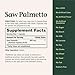 Nature's Bounty Saw Palmetto Support for Prostate and Urinary Health, Herbal Health Supplement, 450mg, 250 Capsules (Pack of 2)