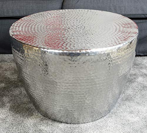 MichaelNoll Couchtisch Modern, Wohnzimmertisch Sofatisch Beistelltisch Tisch Groß aus Metall, Hammerschlag Orient… – Bild 3