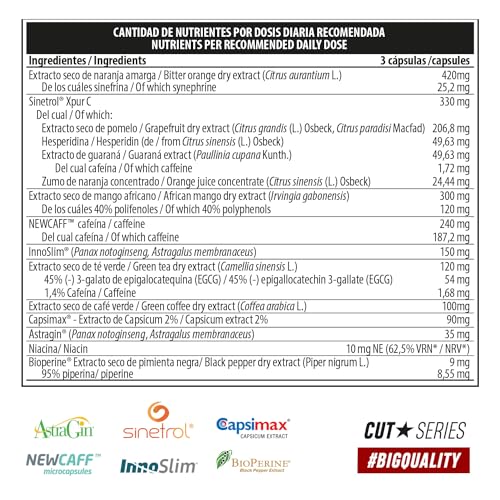 Miniatura 7 de Big - Quemagrasas Potente Para Adelgazar Muy Rapido, Fórmula Exclusiva Con 10 Ingredientes, Elimina La Grasa Y Ayuda A Bajar De Peso, Acelera El Metabolismo En Hombre Y Mujer, 40 Servicios, 120 Caps