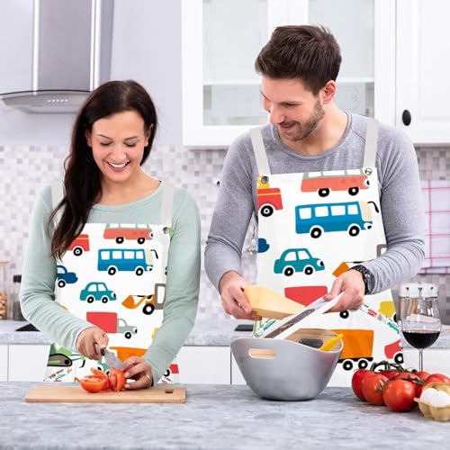 Tablier de serveuse anti-taches avec broches pour restaurant - 6