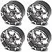 TREAL 1.9 Beadlock Wheels 1.9 inch Wheels (4P) CNC Machined for 1:10 RC Crawlers Axial SCX10 III TRX4 Redcat Gen8ï¼ˆTitaniumï¼‰