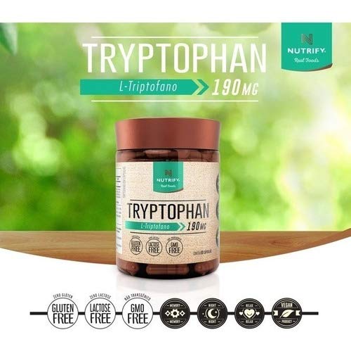 Triptofano 5htp Serotonina 60 Cáps Tryptophan Nutrify 500mg