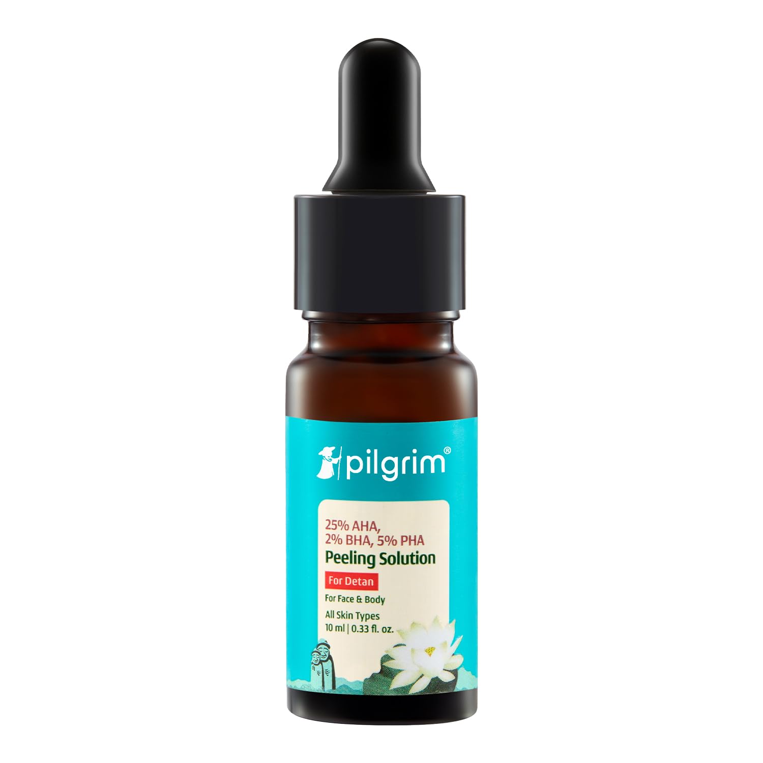 Pilgrim 25% AHA + 2% BHA + 5% PHA Peeling Solution 10ml For Face & Body |10-Minute Facial At Home|Gentle Exfoliating Serum for Tan Removal |For Glowing Skin, Even Skin Tone, Pore Cleansing |Men, Women-image-43