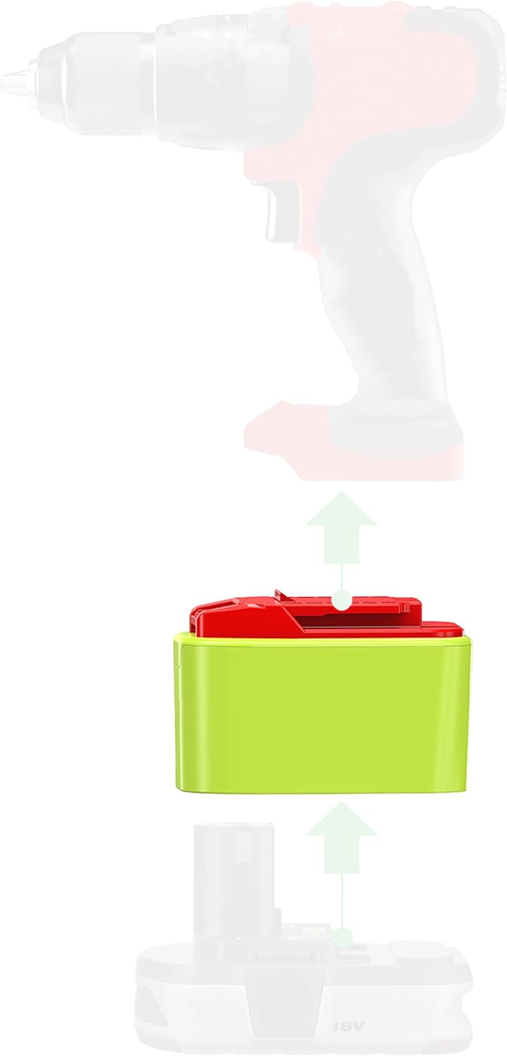 Adapter Upgarde for Bauer 20v Type Tools to Ryobi 18v Batteries, (Without Charging Function) - 1 Adapter Only…