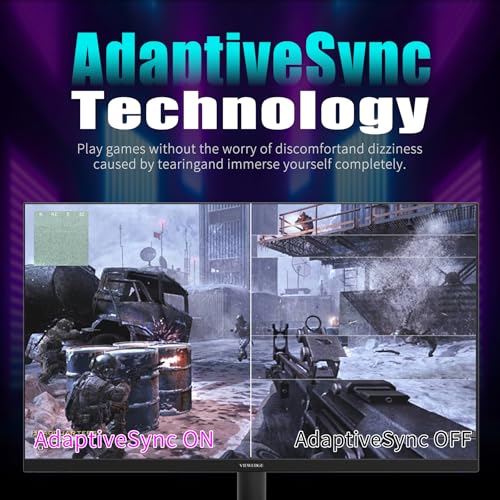 Image of Viewedge 27 inch Gaming Monitor 240 Hz 1ms FHD 1920x1080 Computer Monitor | 110% sRGB HDR10 HDMI x 2 & DP x 2 Port, Built-in Speakers, Support Freesync and Wall Mount