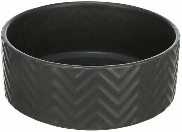 Gamelle en céramique pour chien TRIXIE 0,9L noir - Design moderne