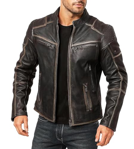 UGFashions Vintage Brando Antique Retro Mens Cafe Racer Motorcycle