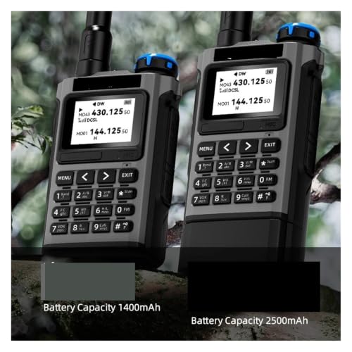 Walkie talkie multibanda K1 con copia inalámbrica y carga tipo C 5