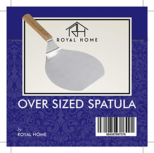 Extra-Large Stainless Steel Wide Spatula Turner with Strong Wooden Handle - Dishwasher Safe Kitchen Utensil - Heavy Duty Oversized Metal Lifter for Grilling, Cooking, Baking Cake & Cookies pancake - Thumbnail 7