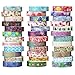 Produktbild UOOOM 36 Rollen Washi Tape Set - Masking Tape deko Klebeband buntes - Kreative Design Bunte Muster Papierband - Klebebänder DIY Scrapbook (Design 9065)