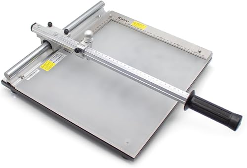 Cortador de vidrio de uso en laboratorio, máquina de corte manual de placa de gel de sílice a base de vidrio, 11.0 x 13.0in, KV-C-370 (KVC370 Plus)