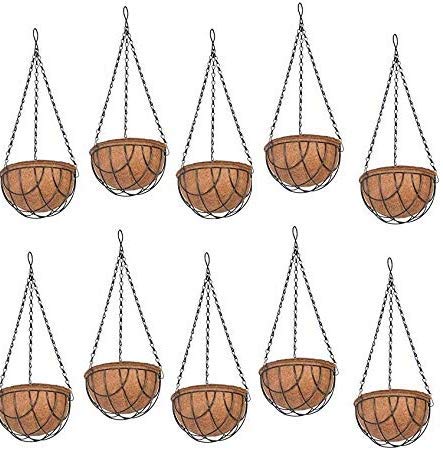 See full amazon price history chart for COIR GARDEN Water Hanging Basket 10 INCH 10 Pieces - Coco Gardening POTS with Stand - Flower POTS Hanger Garden Decoration Indoor and Outdoor COIR GARDEN Water Hanging Basket 10 INCH 10 Pieces - Coco Gardening POTS with Stand - Flower POTS Hanger Garden Decoration Indoor and Outdoor (B083HCPSQB) Amazon Price History, Amazon Price Tracker