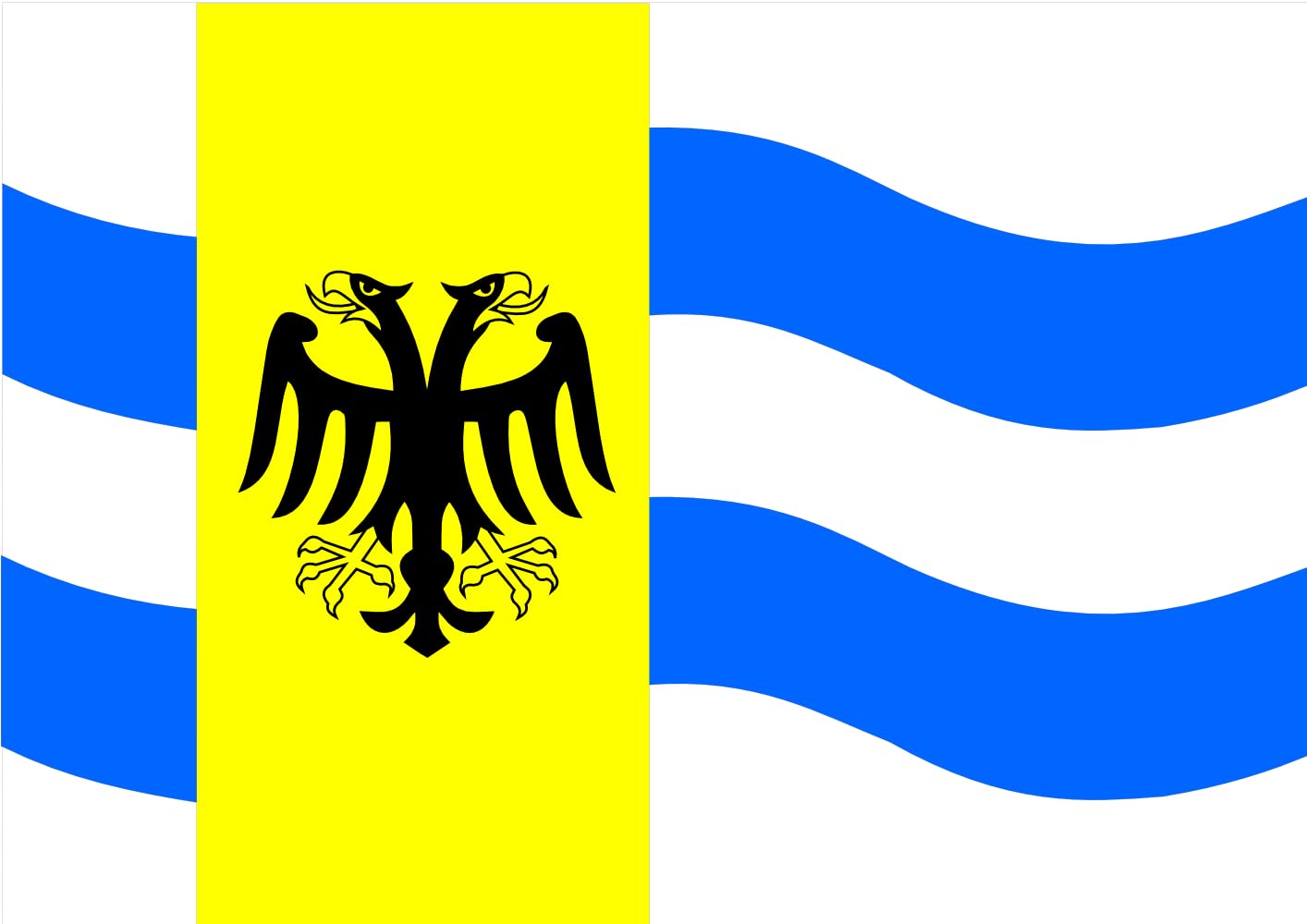 Drapeau West Maas en Waal pavillon grand format pour mât de mairie