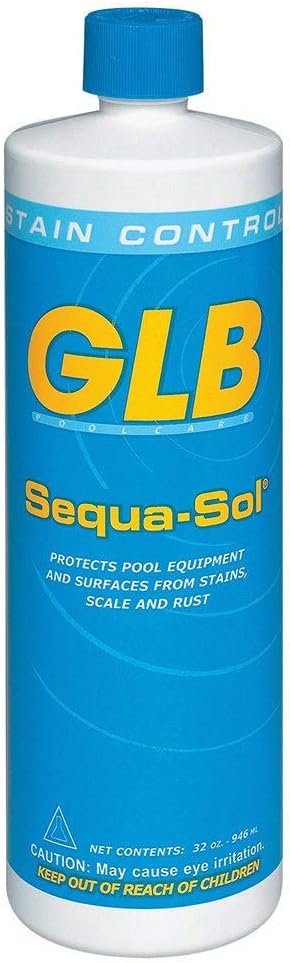 GLB 71016A-04 Sequa-Sol Sequestering Agent Pool Stain Preventer (4 Pack), 1 quart