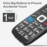 Easyfone Prime-A6 4G Mobiltelefon Seniorenhandy ohne Vertrag, Tastenhandy mit Notruftaste...