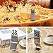 Table Number Cards, Stainless Steel Table Signs Double-Sided, Number Cards 1-50, Drop And Wear Resistants, All-in-one Base, For Banquets, Cafés, Restaurants, Hotel ( Color : 1-50 , Size : 155x60mm(6.1