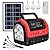 Solar Generator,Portable Power Station with Solar Panel Included,LiFePO4 Lithium Battery Mini Portable Generator with DC/USB Outlets,Quiet Generators LED Flashlight for Home Use, Camping(Red)