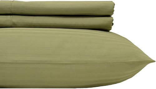 Miniatura 4 de Royal Hotel - Sábana de cama a rayas, 100% algodón, 600 hilos, bolsillo profundo