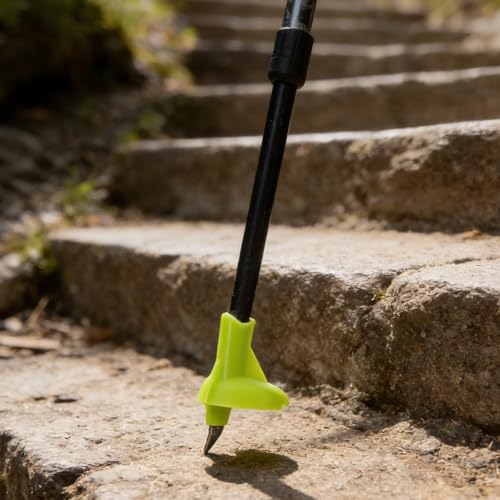 Protectores de punta Alasum de nylon y acero para bastones de senderismo 7