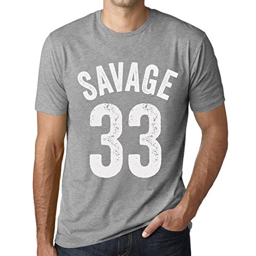 Idée Cadeau 33e Anniversaire : T-Shirt Savage 33 Homme Vintage Nouveauté