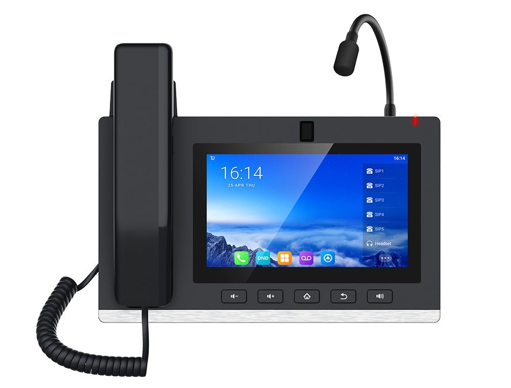 Fanvil A308i Videotelefono IP, Display Touch 7 Pollici, 116 Tasti DSS, Microfono Gooseneck, Android