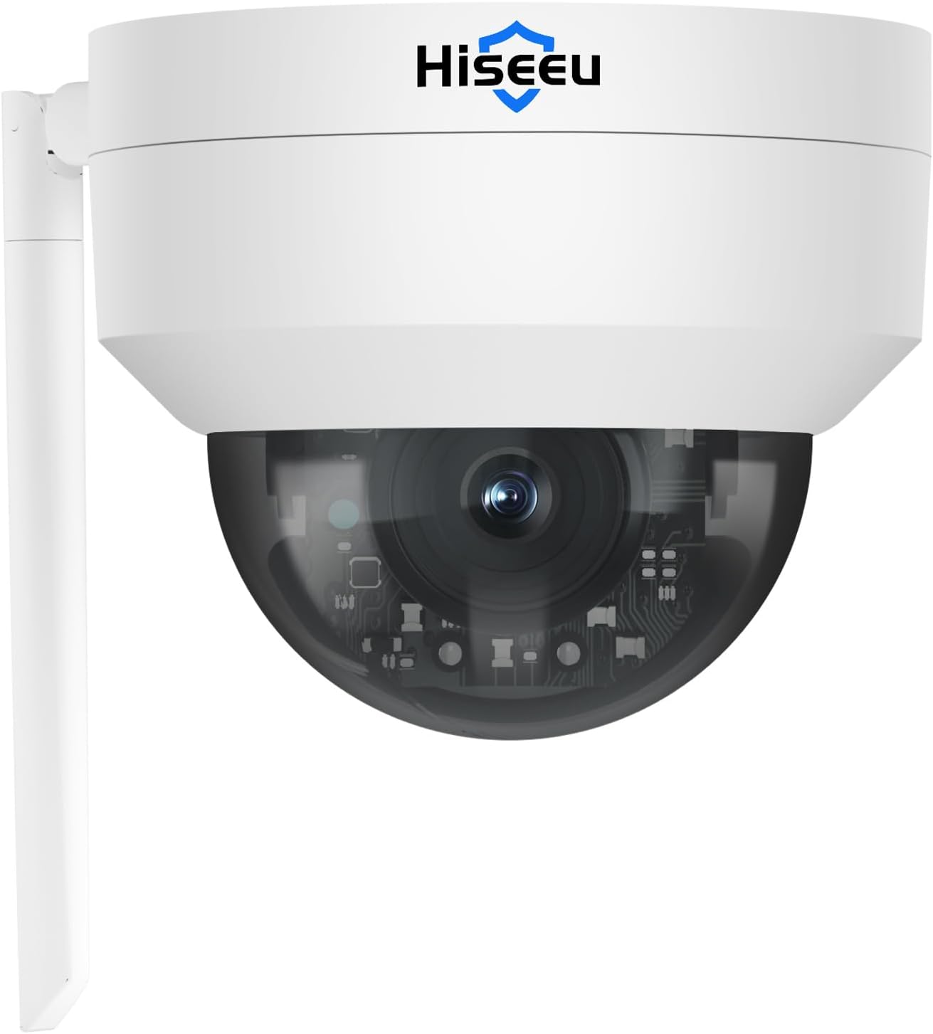 5MP Security Camera Outdoor, 360°PT Dome Camera with HD Night Vision,Wireless WiFi CCTV Home Security with Instant App Alarm,2-Way Audio,Work CCTV System