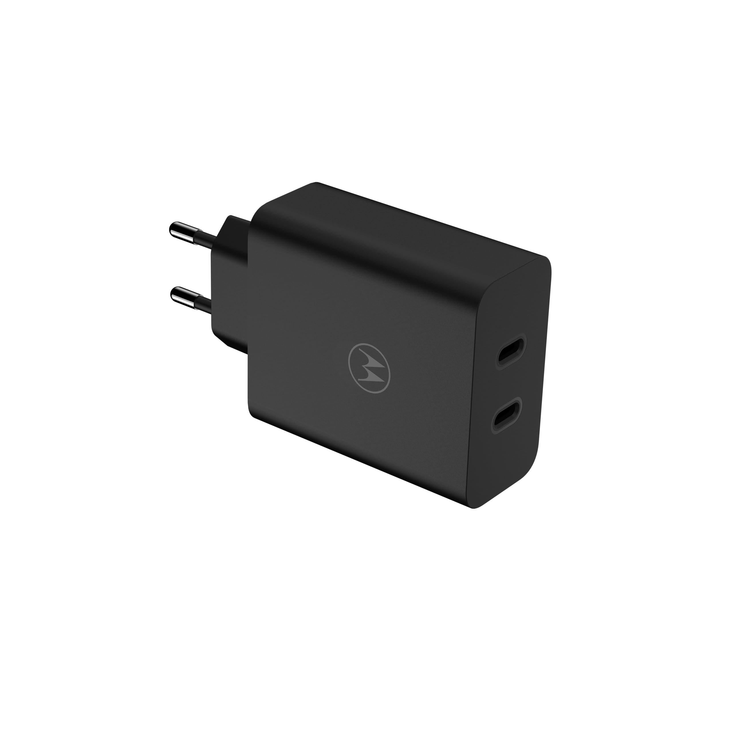 Motorola Ładowarka TurboPower Duo 125 W. Ładowanie wielu urządzeń (2 porty USB-C), szybkie i uniwersalne, ochrona TurboPower Shield