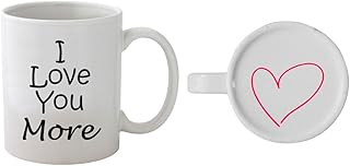 Funny Guy Mugs I Love You More Ceramic Coffee Mug - 11oz - Ideal Funny Coffee Mug for Women and Men - Hilarious Novelty Coffee Cup with Witty Sayings