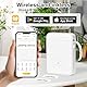 Etikettendrucker, GuKKK Mini Bluetooth Selbstklebendes Etikettiergerät, Tragbarer Beschriftungsgerät Selbstklebend, Labeldrucker Mini Label Printer für Zuhause Büro,Kompatibel für Android & iOS-System