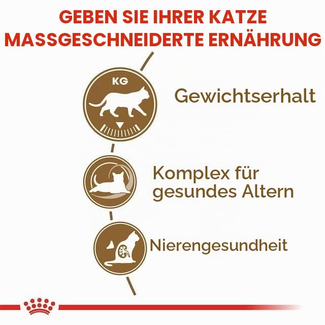ROYAL CANIN Sterilised Ageing 12+ | Doppelpack | 2 x 400 g | Alleinfuttermittel für Katzen | Speziell für kastrierte Senior Katzen ab dem 12. Lebensjahr | Zum Gewichtserhalt