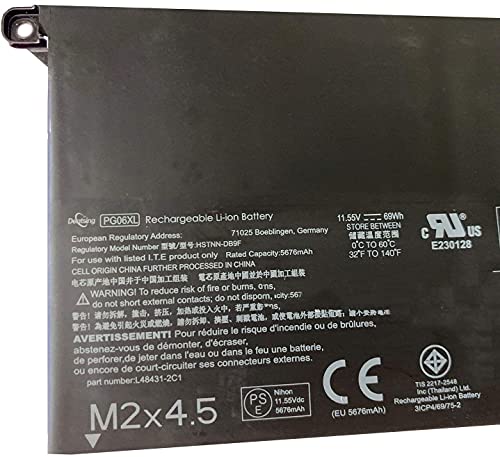 Batterie HP PG06XL HSTNN-DB9F haute capacité 69Wh durable - 4