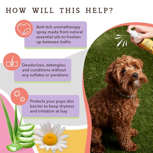 Natural-Dog-Company-Sensitive-Skin-Dog-Deodorizing-Spray-Ideal-with-Sensitive-Skin-Dog-Shampoo-Long-Lasting-Dog-Perfume-Dog-Spray-Deodorizer-Neutral-Scented-Dog-Spray-with-hints-of-Lavender-8-oz Natural Dog Company Sensitive Skin Dog Deodorizing Spray Ideal with Sensitive Skin Dog Shampoo Long Lasting Dog Perfume Dog Spray Deodorizer Neutral Scented Dog Spray with hints of Lavender 8 oz