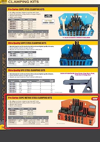 Image of HHIP 3901-0008 Pro-Series 52 Piece Clamping Kit, 10 mm T-Slot with M8 X 1.25 Studs