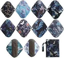 10 peças novo pano mamãe leve de 20 cm/almofadas menstruais/absorventes higiênicos reutilizáveis forro de calcinha
