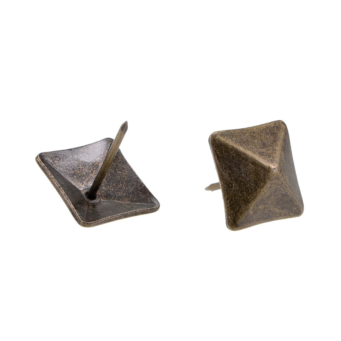 uxcell Upholstery Nails Tacks 18mm Square Head Antique Furniture Nails Pins Bronze Tone 50 Pcs