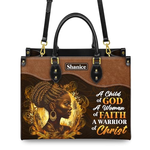 Personalized Leather Handbag for African American Woman, Custom Purses For Black Women, Gifts for Women - Christmas Gifts4