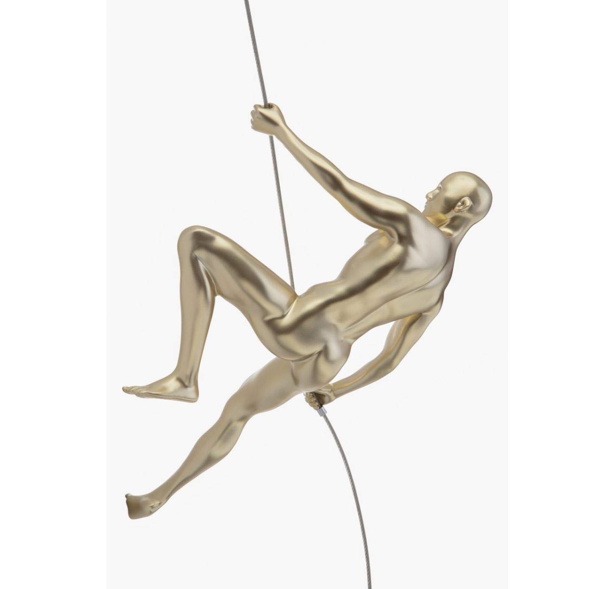 Finesse Decor - Gold Wall Sculpture Climbing 15" Man