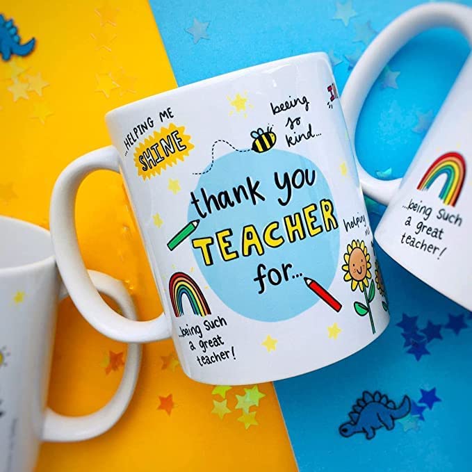 Image of DAYS Thank You Teacher Mug Best Teacher Gift Teacher Mug Best Gift for Teacher on Birthday Teacher's