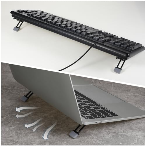 Base portátil ajustable para teclado y laptop, plegable y compacta miniatura 4