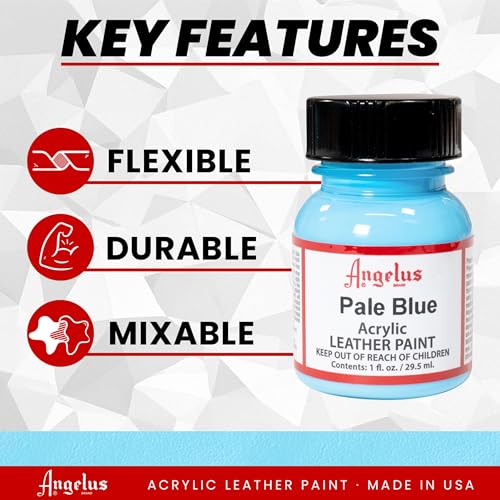 Image of Angelus Leather Paint 1 Oz Pale Blue