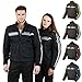 Produktbild Leichte Motorradjacke mit Protektoren -Swift- Roller Motorrad Jacke Herren Sommer Winter Kurze Textil Männer Protektorenjacke Wasserdicht Winddicht - Schwarz-Weiß - S