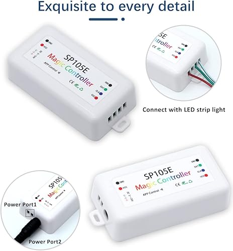 Miniatura 3 de SP105E inalámbrico Bluetooth Magic Dream Color LED controlador iOS Android para WS2811 WS2812B WS2813 SK6812 APA102 direccionable individualmente