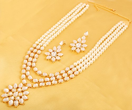 Image of Touchstone Indian Colorful Delicate Desire Traditional Exclusive Designer Jewellery Pendant Sets for Women