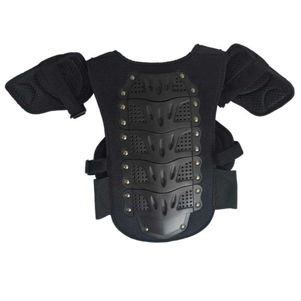 Traje de armadura de motocicleta para niños, protector de pecho y columna vertebral, espalda, hombro, brazo, codo, rodillera, motocross, carreras, esquí, patinaje, chaleco de armadura corporal,