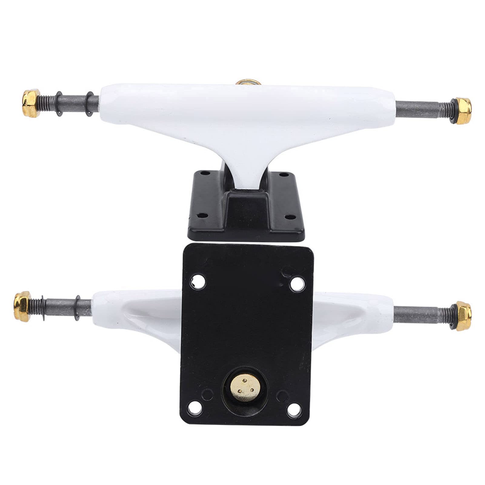 VGEBY Lot de 2 trucks de skateboard professionnels en érable - Design intégré - Support de roue de rechange - Outil parfait pour les sports de plein air