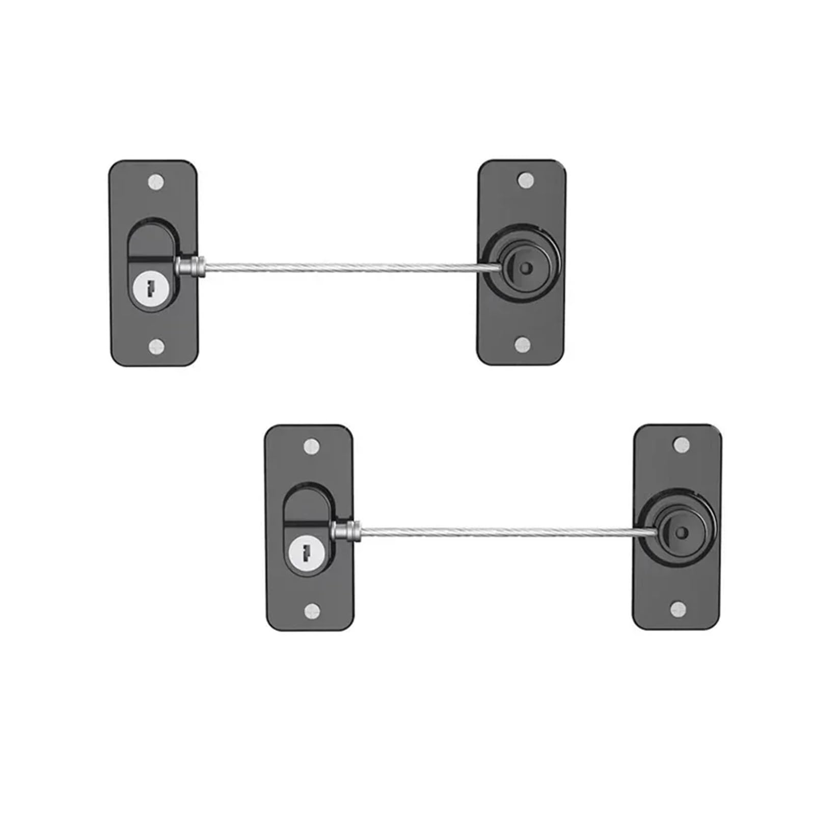 Jfnklfg Black Window Restrictors Children's Lockers Door Lock Stainless Steel Child Safety Locks Rotationcabinet For Home Office(Black)