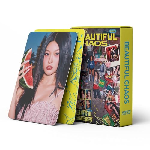 Image of squishy 55Pcs Photocards, KATS Collection Set, Creative DIY Projects for Fans and Collectors, Girl Group Merch, KATS Beautiful Lomo Cards for Eye Fans