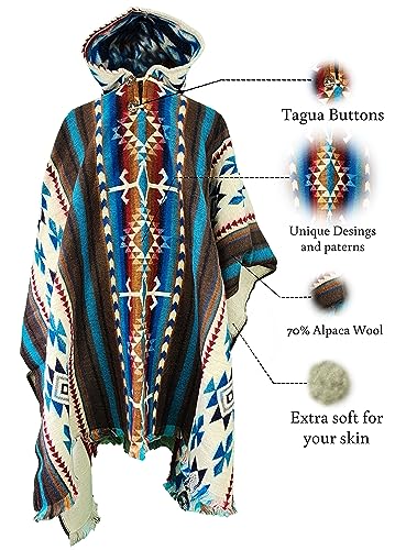 Poncho for men - Alpaca wool - Clint Eastwood - Daryl Dixon - Men Poncho - Handamade products - Cowboy Serape Shawl3